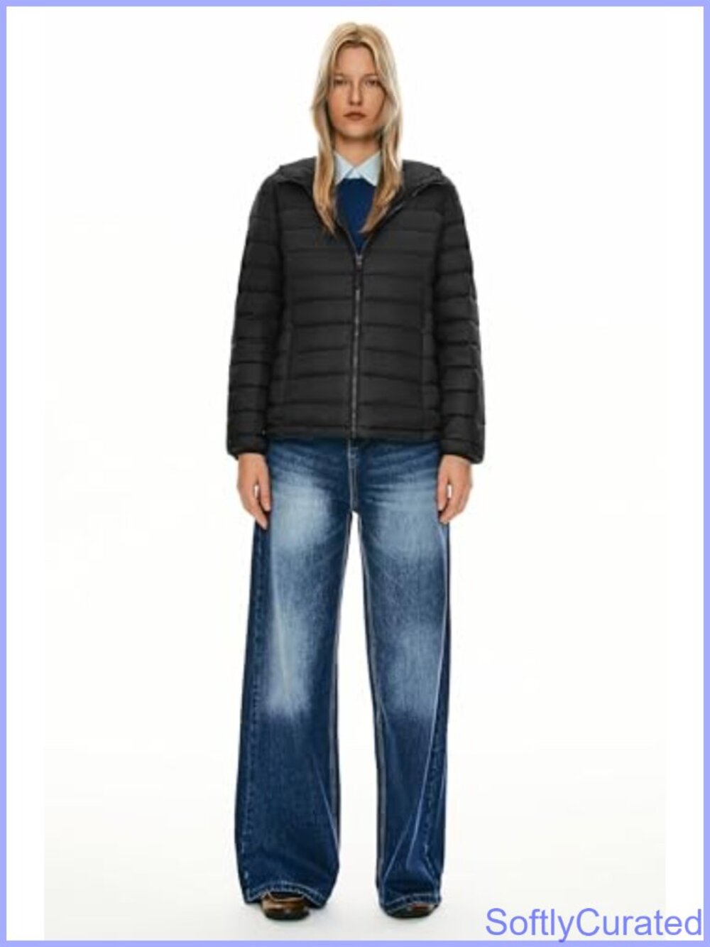 Lightweight Packable RDS Down Hooded Puffer Jacket Water-Resistant - Picture 5 of 6